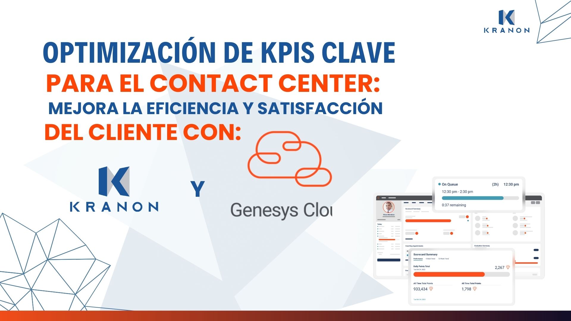 Optimización de KPIs Clave para el Contact Center: Mejora la Eficiencia y Satisfacción del Cliente con Kranon y Genesys Cloud